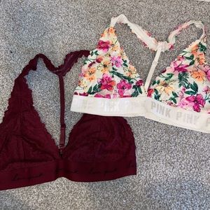 PiNK Victoria secret Bralettes
